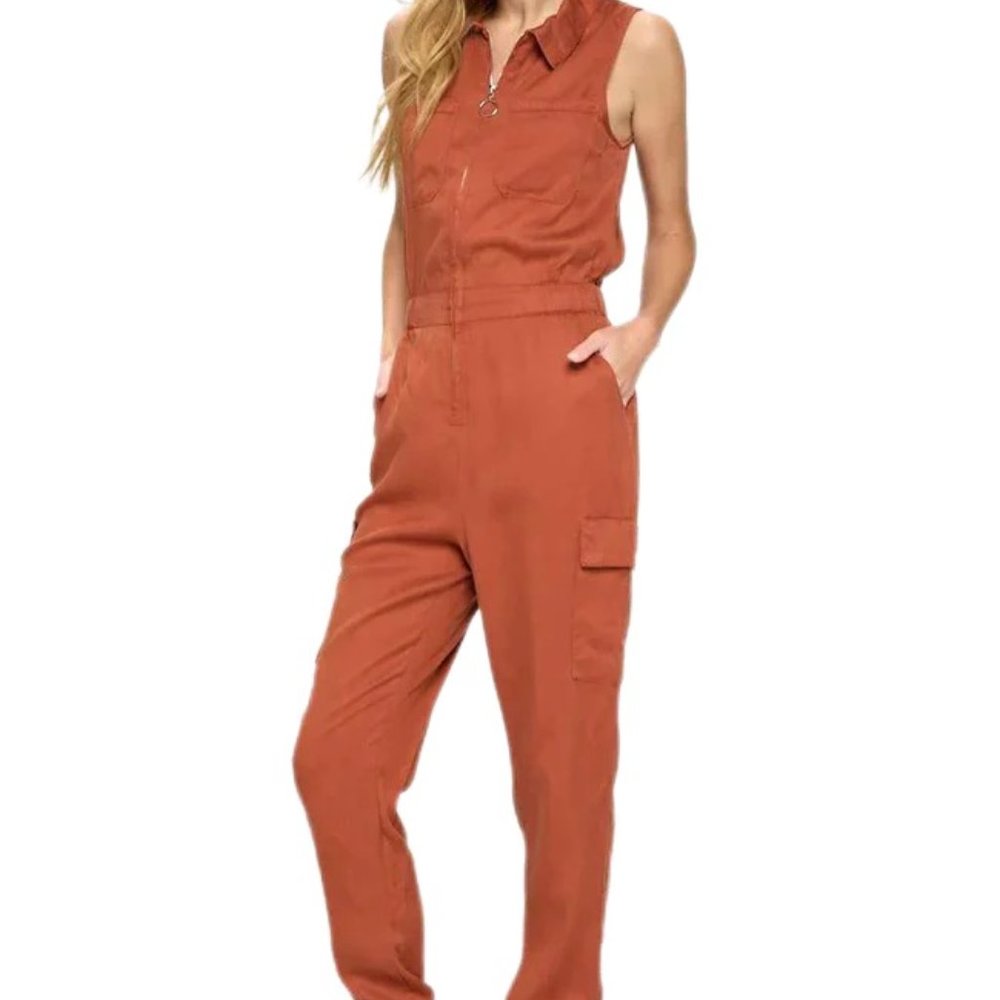 BLACK LABEL | Orange Jumpsuit (Size S)